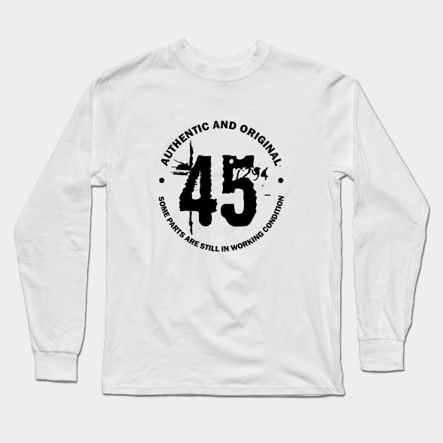 45 Years Long Sleeve T-Shirt by C_ceconello